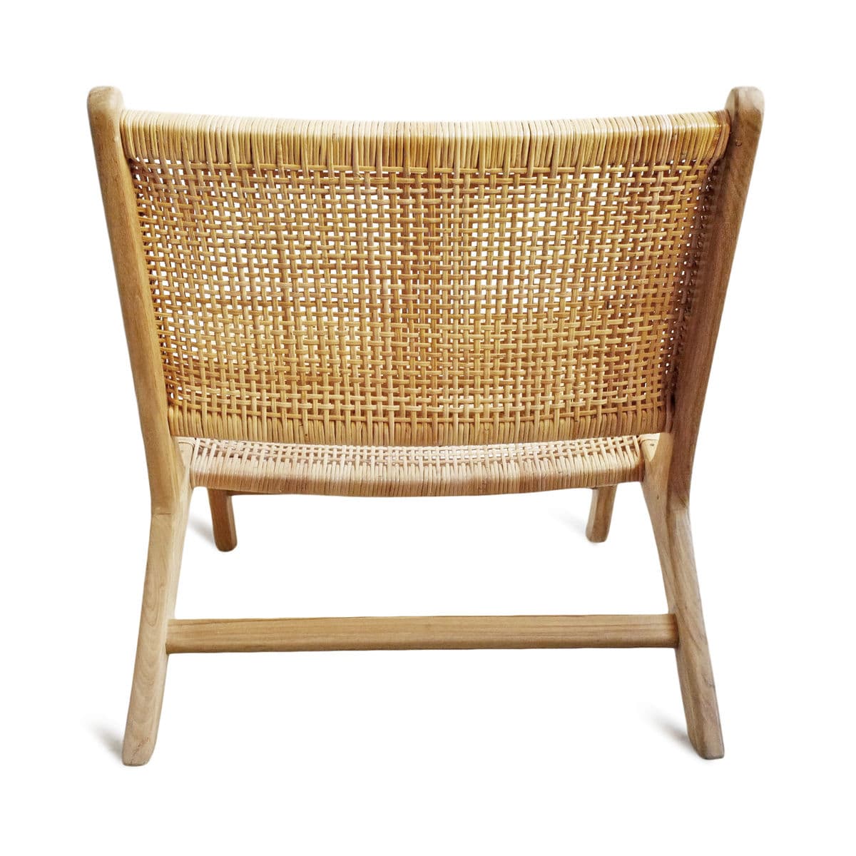 Natural Teak & Rattan Easy Chair - Thumbnail 6
