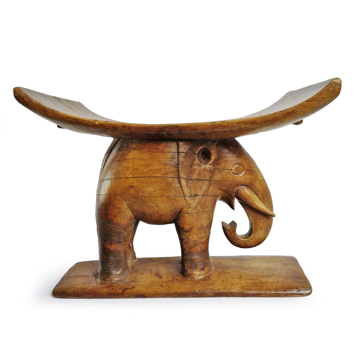 Asante Ghana Elephant Stool - Thumbnail 6