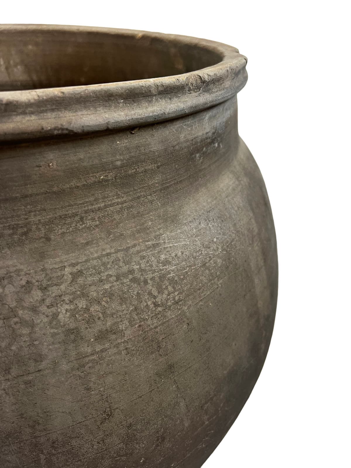 Vintage Charcoal Terra Cotta Pot - Thumbnail 6