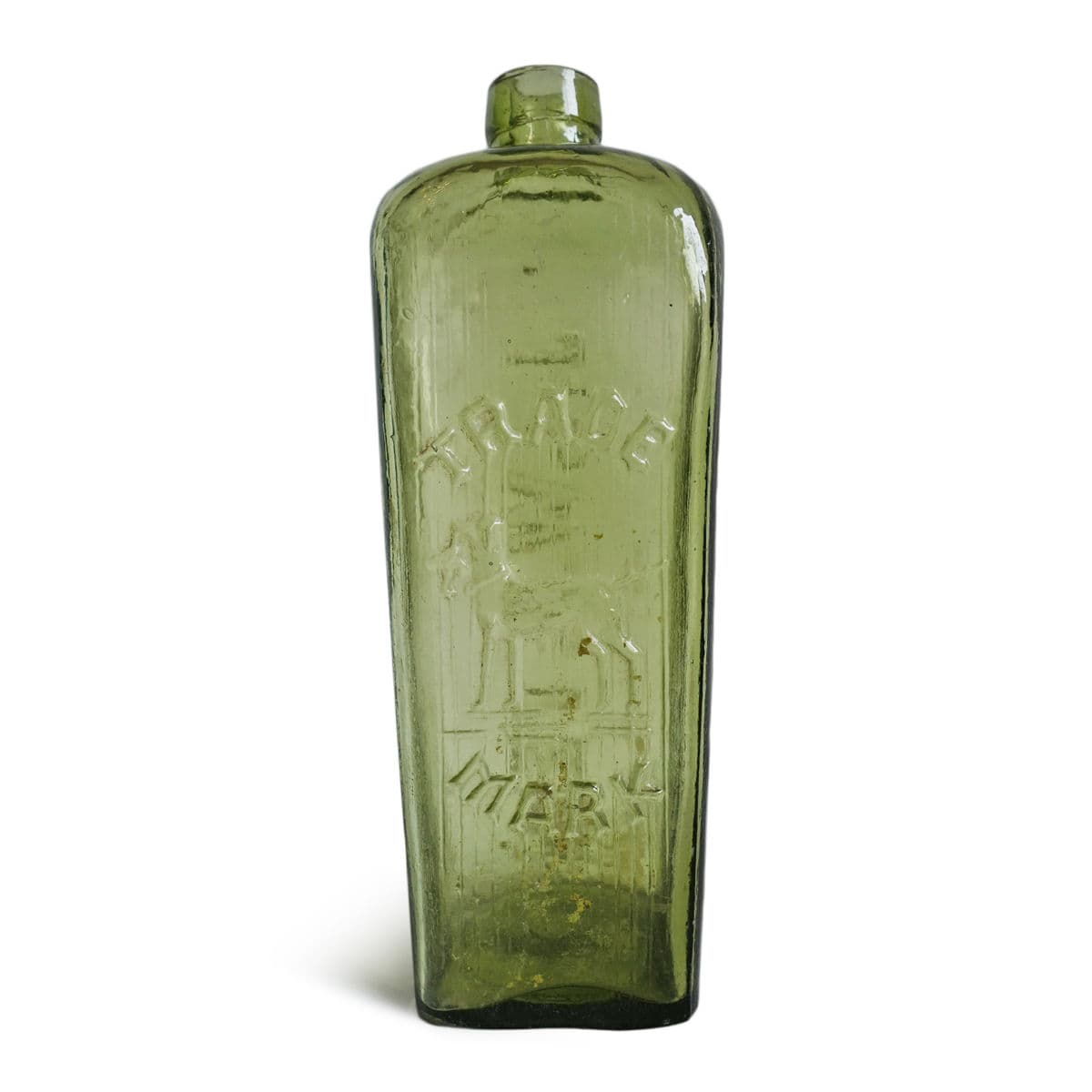 Set of Nine Antique Glass Gin Bottles - Thumbnail 6