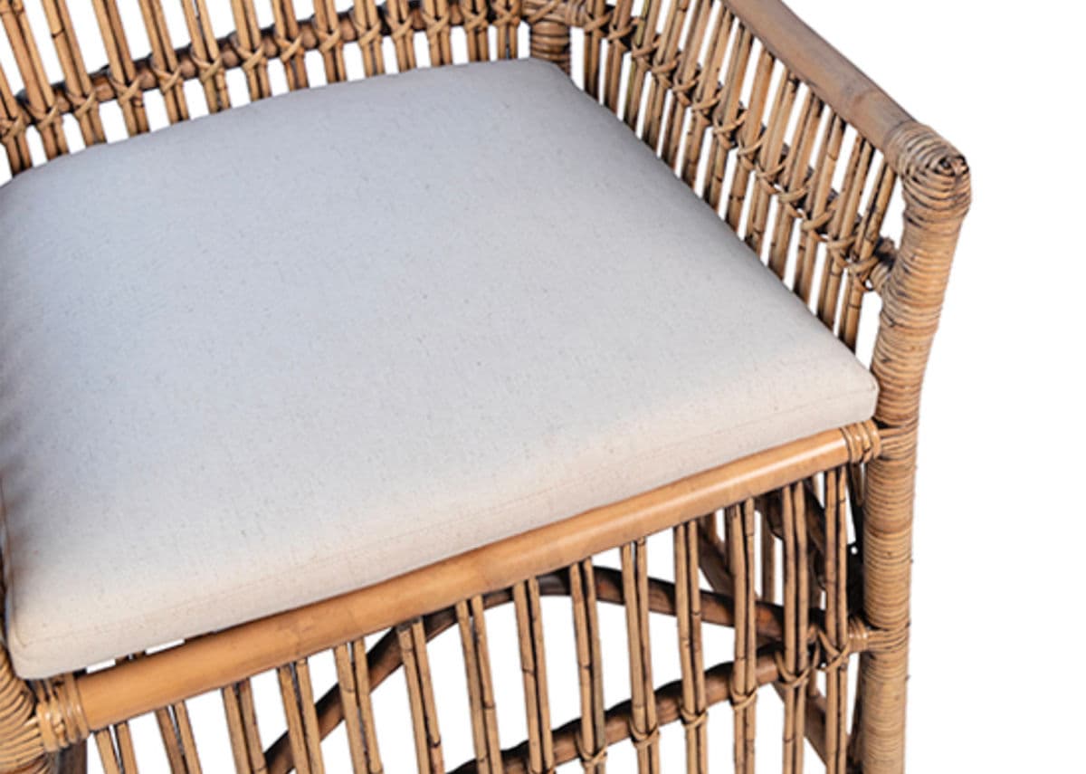 Bamboo & Rattan Dining Arm Chair - Thumbnail 6