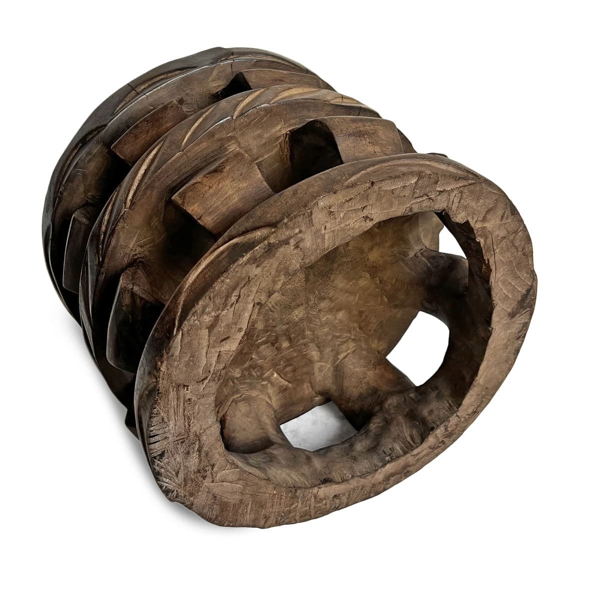 Vintage Dogon Wood Stool - Thumbnail 6