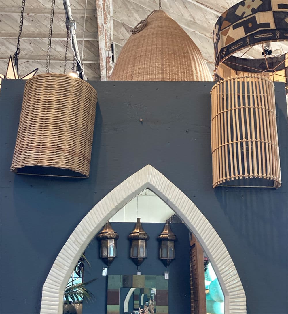 Raw Wicker Weave Wall Sconce - Thumbnail 6