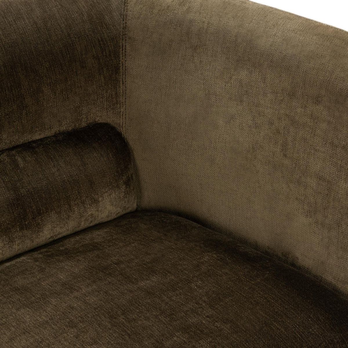 Mod Olive Velvet Sofa - Thumbnail 6
