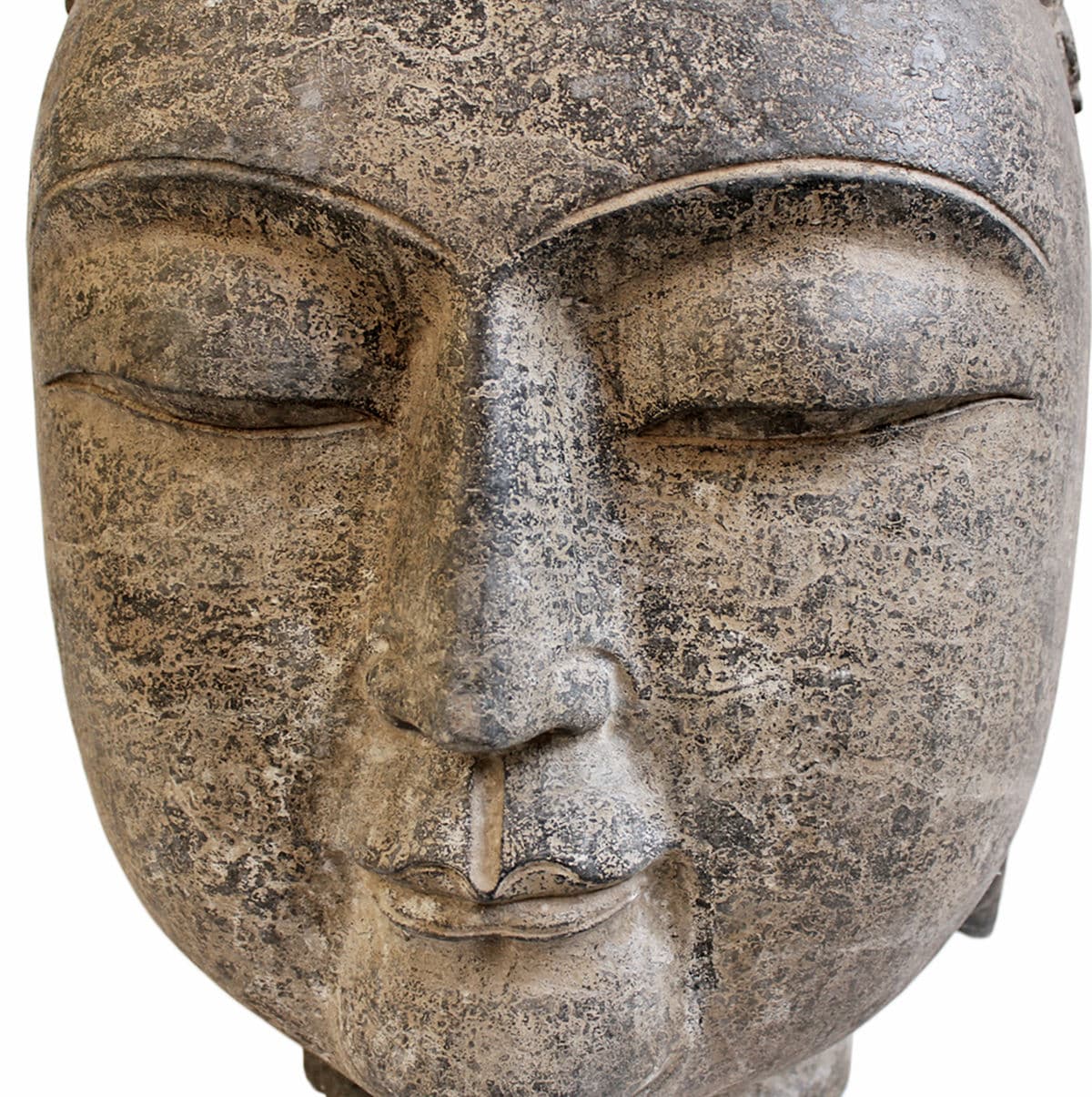 Black Stone Buddha Head - Thumbnail 6