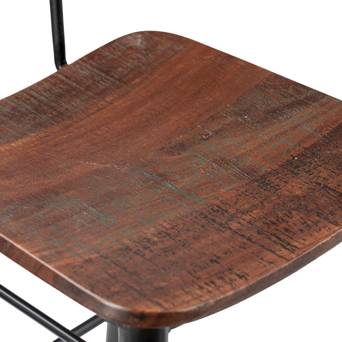 Weston Wood & Iron Counter Stool - Thumbnail 6