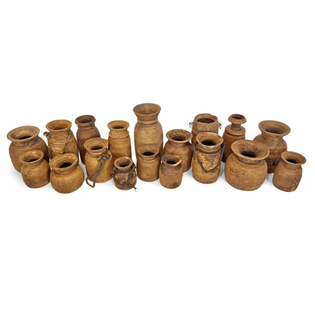 Old India Wood Pot - Thumbnail 6