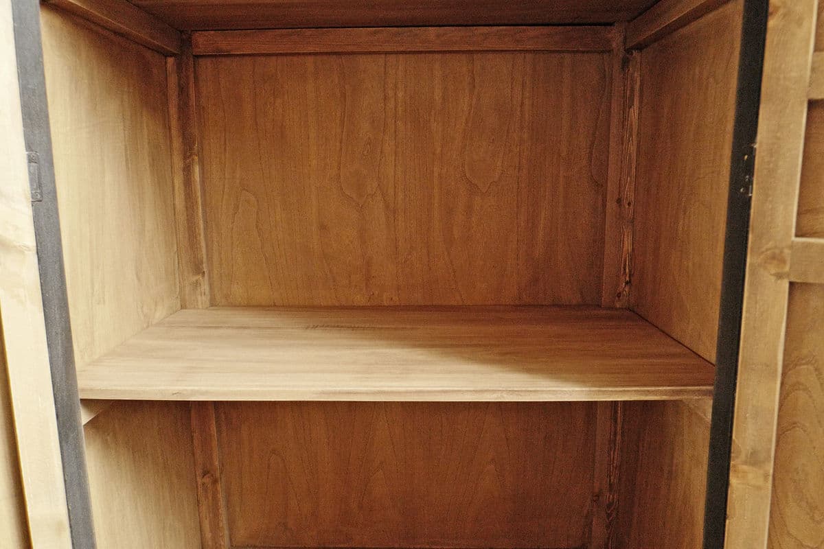 Black Julan Tall Wardrobe / Bar Cabinet - Thumbnail 6