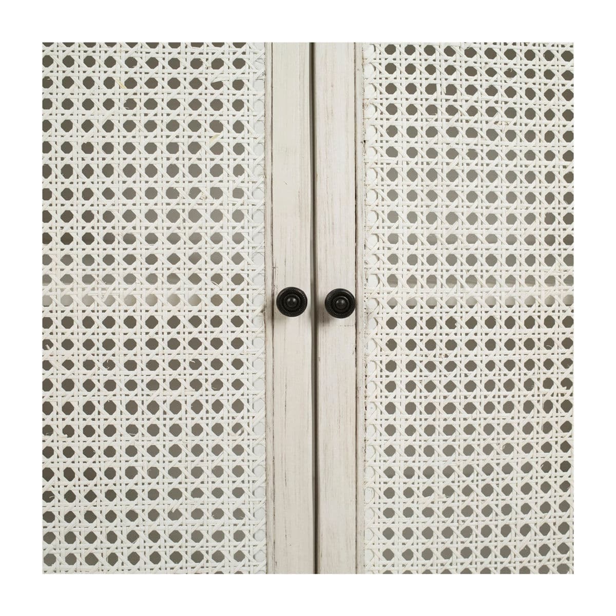 White Wash Acacia & Rattan Sideboard - Thumbnail 6