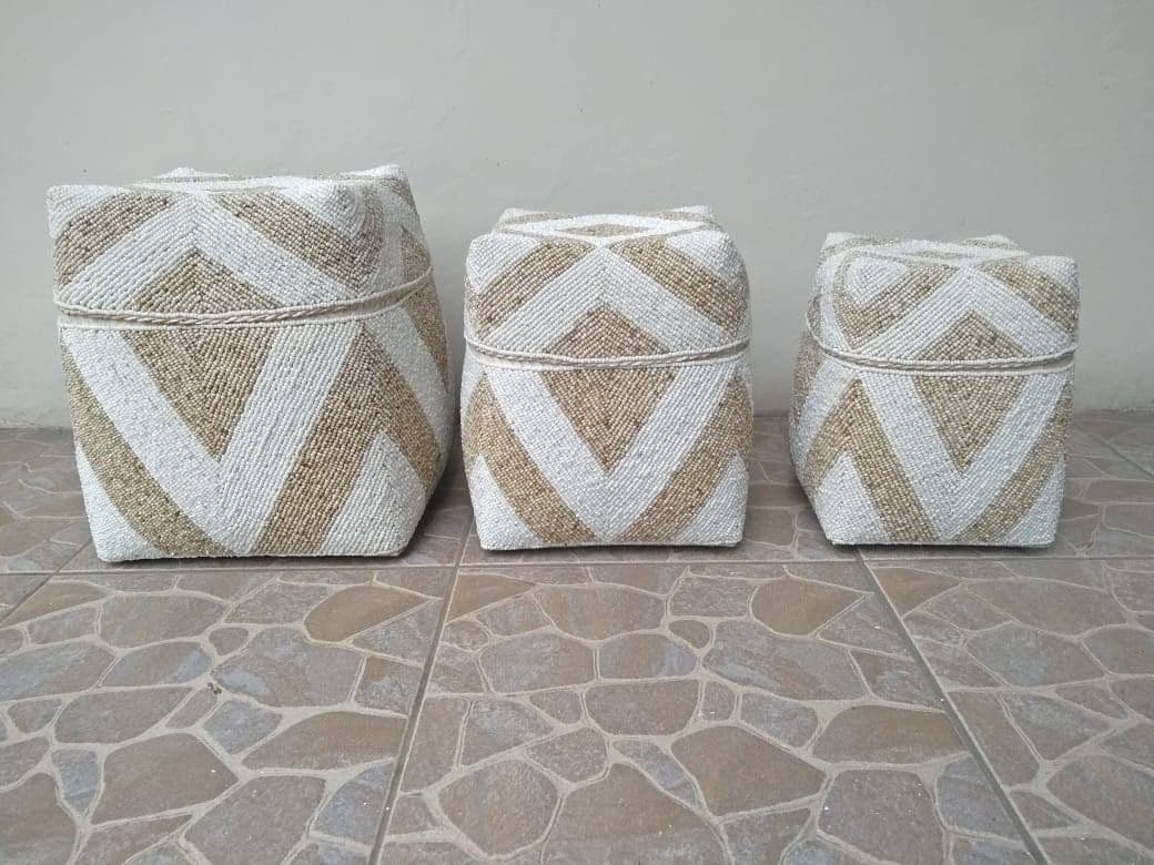 Bamboo Beaded Box Small - Thumbnail 6