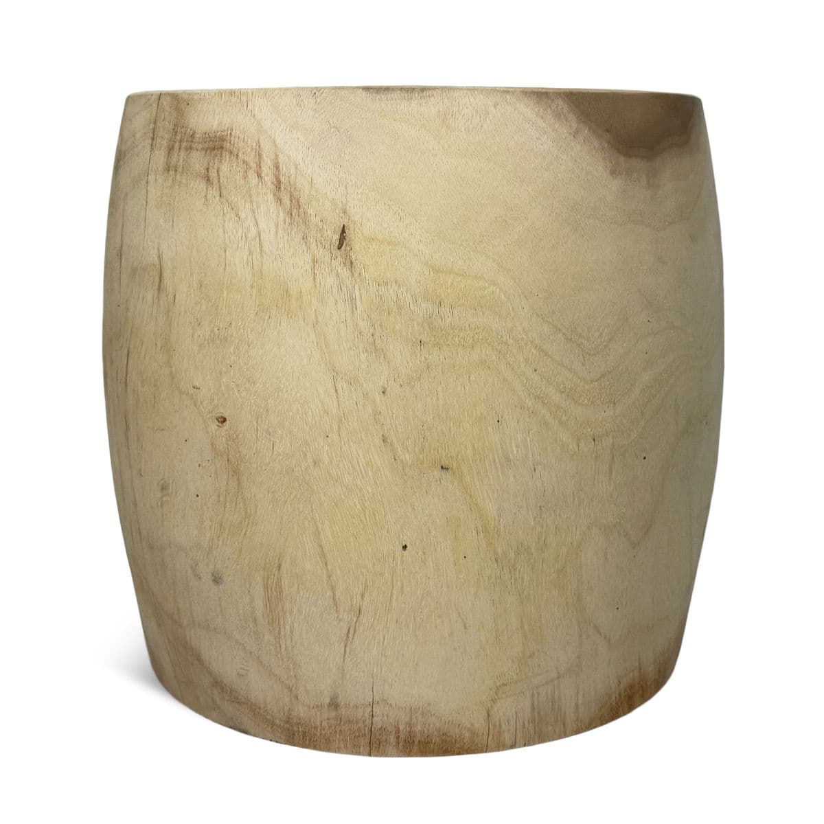Raw Acacia Drum Side Table - Thumbnail 6