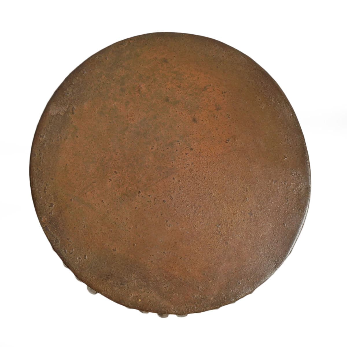 Iron Drum Strap Side Table - Thumbnail 6