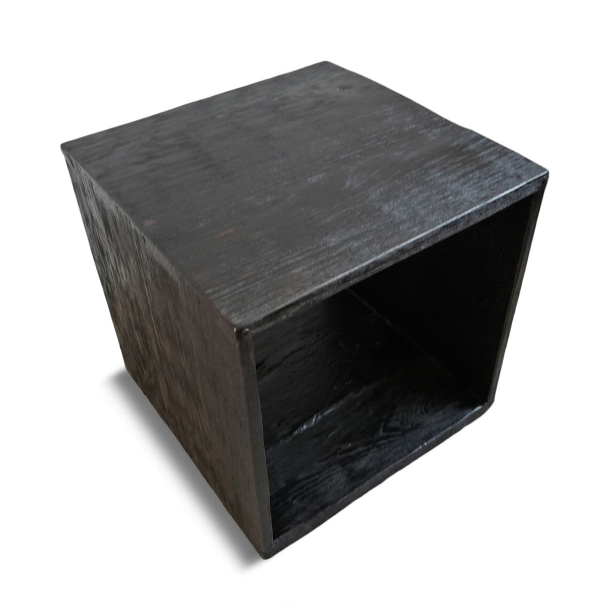 Ebony Teak Box Side Table - Thumbnail 6