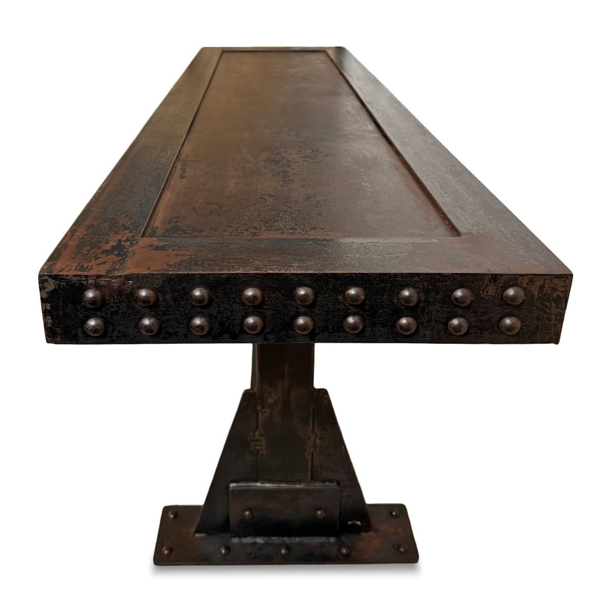 Iron X Rivet Console Table - Thumbnail 6
