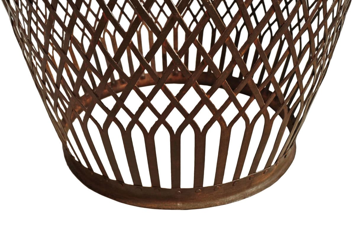 Iron Cross Strap Side Table - Thumbnail 6