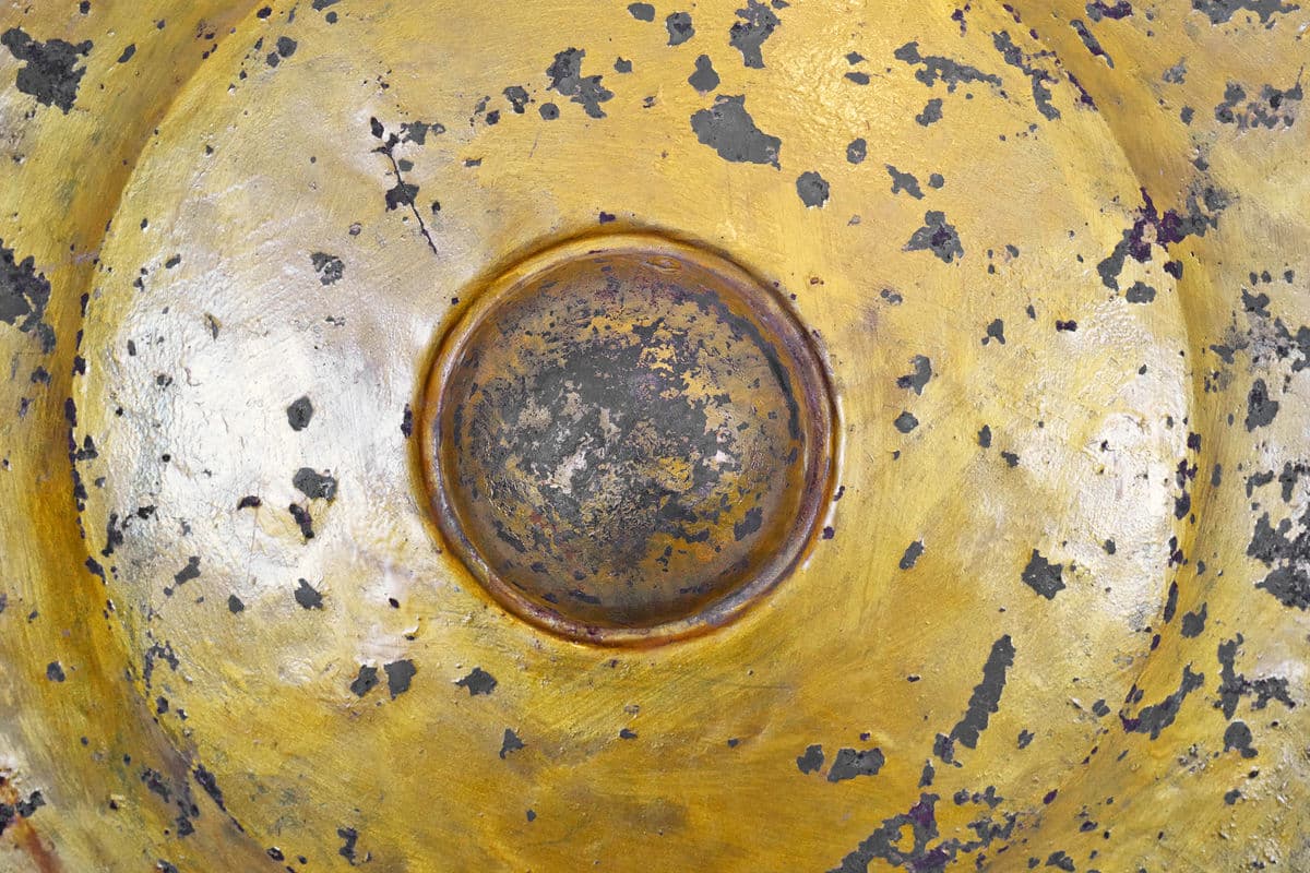 Vintage Gold Bronze Gong - Thumbnail 6