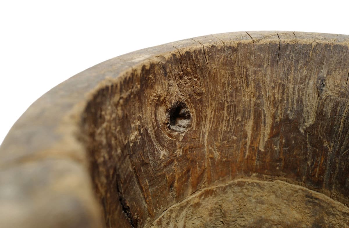 Old India Wood Pestle Pot - Thumbnail 6