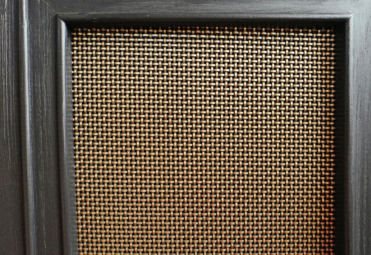 Ebony & Brass Weave Cabinet - Thumbnail 6