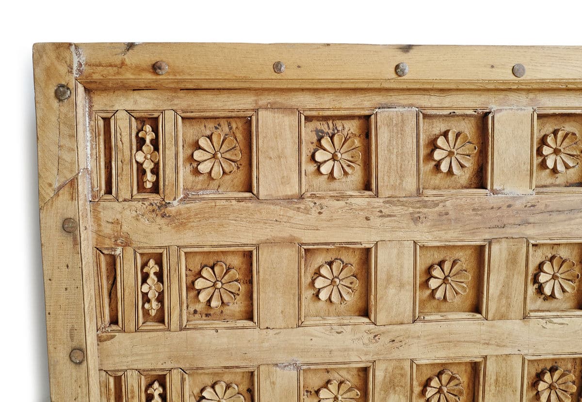 Old Carved Flower Ceiling Panel / Headboard - Thumbnail 6