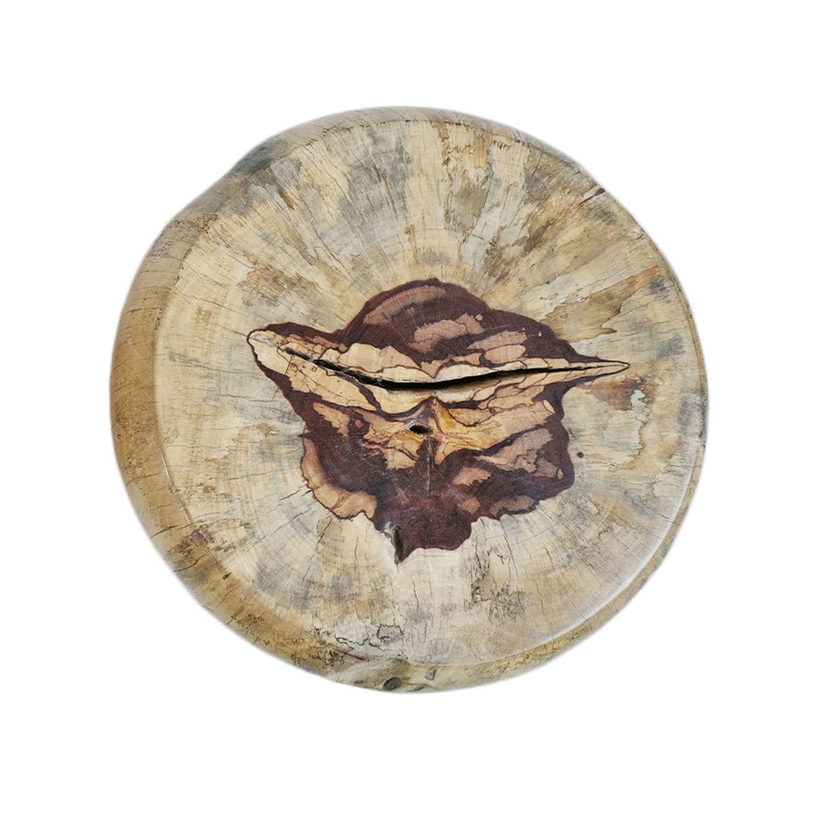 Tamarind Round Wood Stool Table - Thumbnail 6