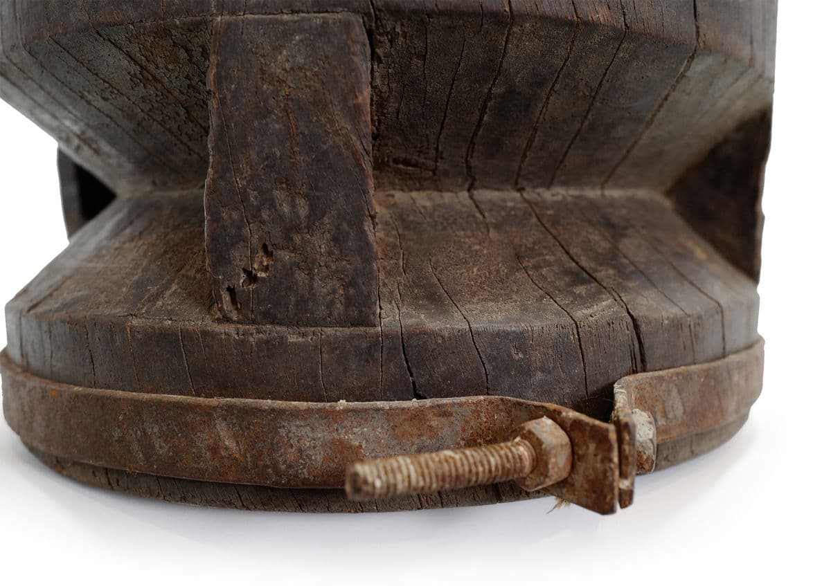 Old India Wood Pestle Pot - Thumbnail 6