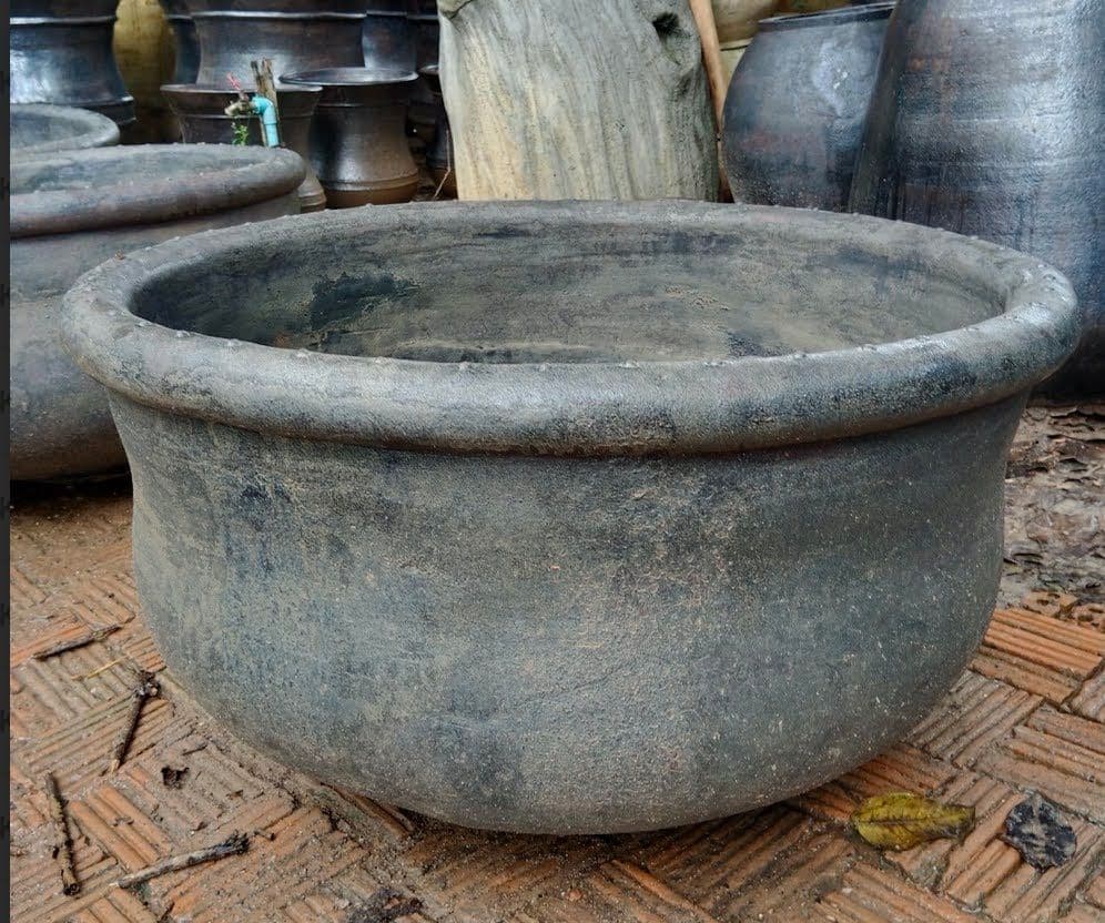 Kamun Black Earth Ware Pot - Thumbnail 6
