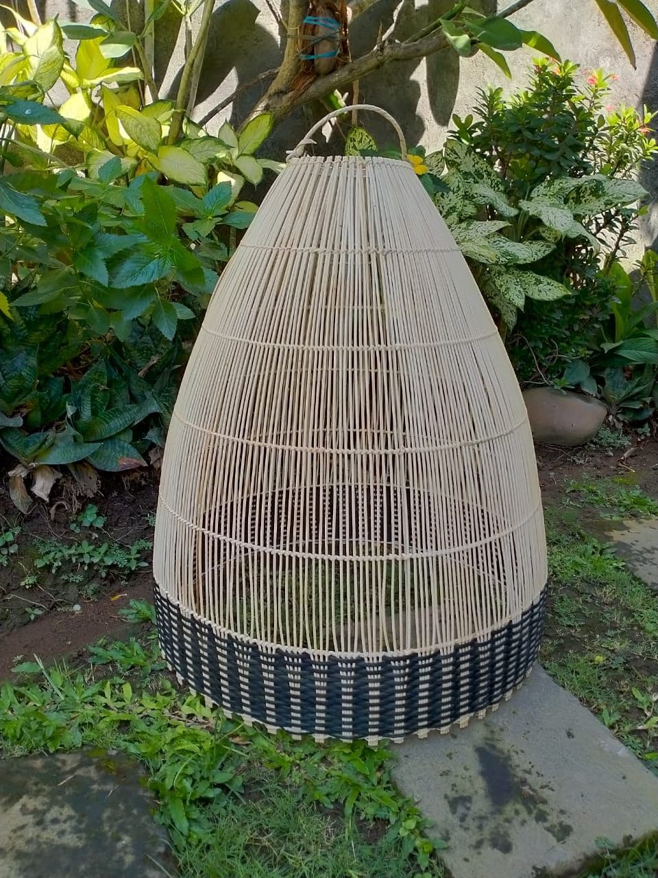 Wicker Tux Weave Lantern Large - Thumbnail 6