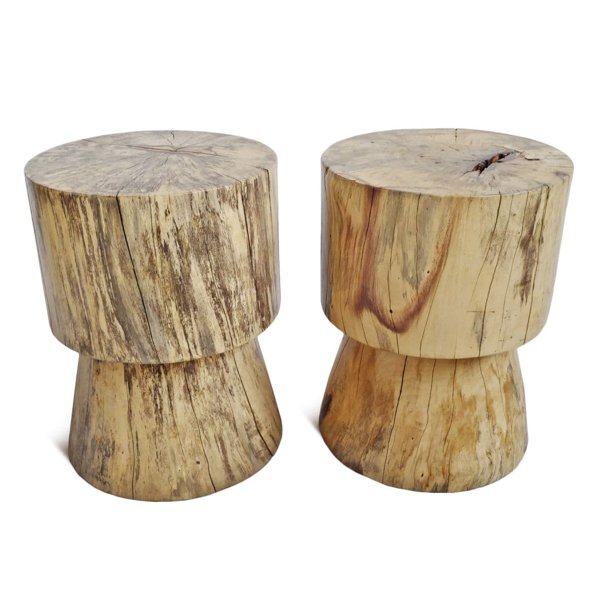 Kokah Multi Wood Block Stool - Thumbnail 6