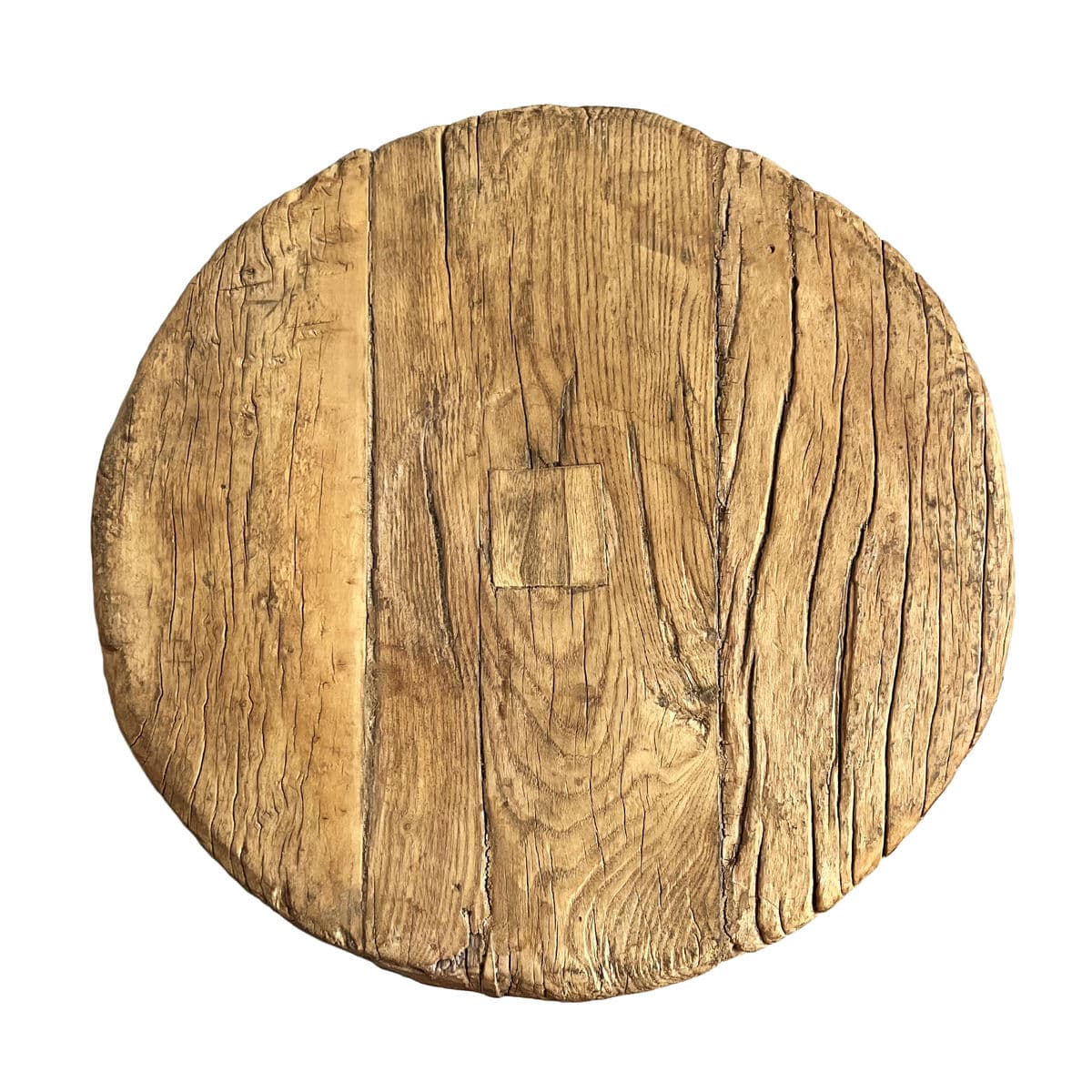 Rustic Log Round Side Table - Thumbnail 6