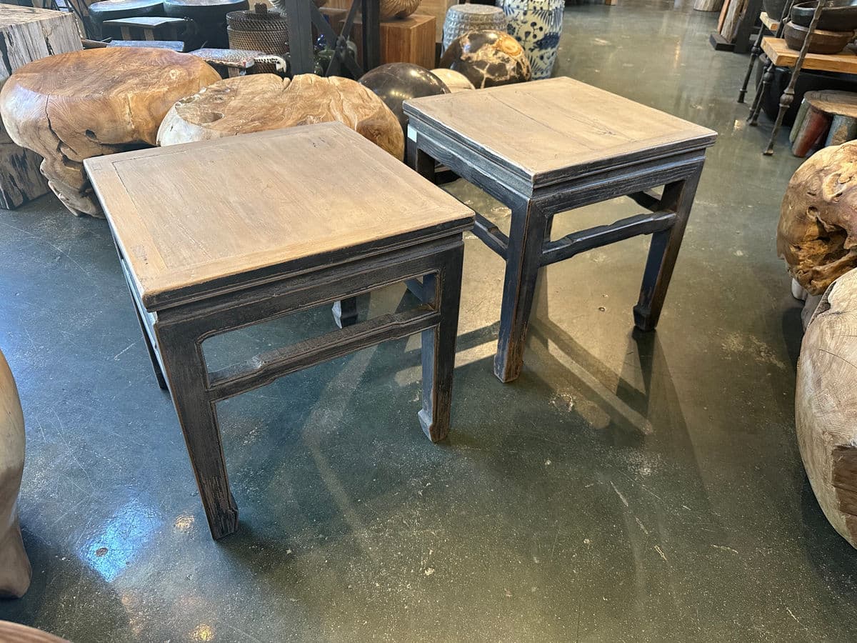 Vintage Elm Ming Side Table - Thumbnail 6