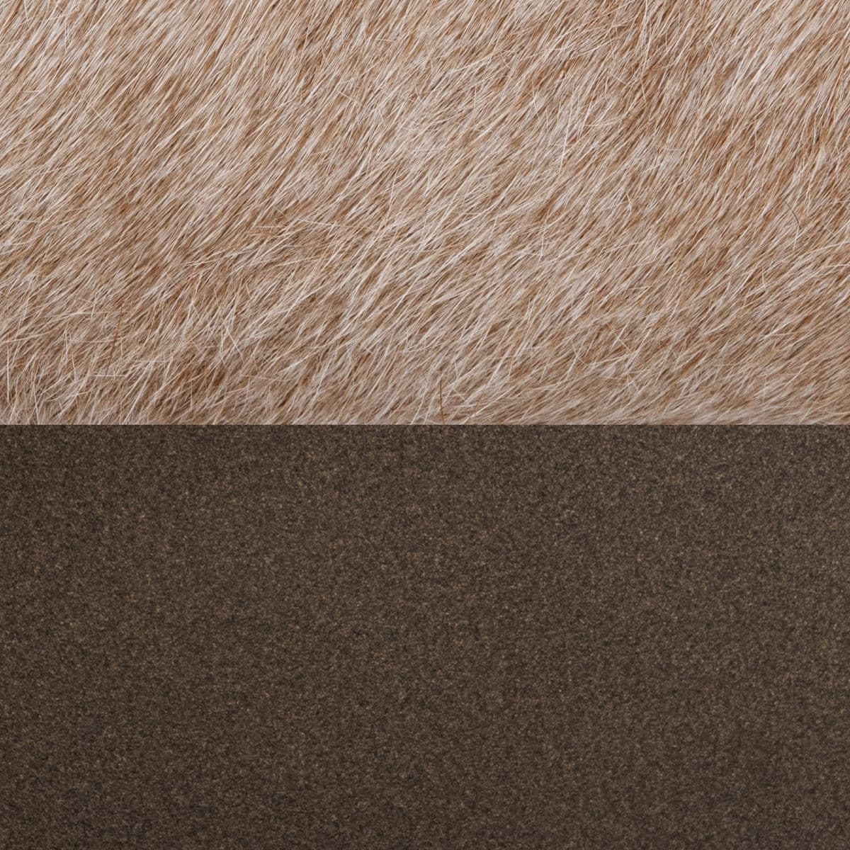 Round Natural Hide Ottoman - Thumbnail 6