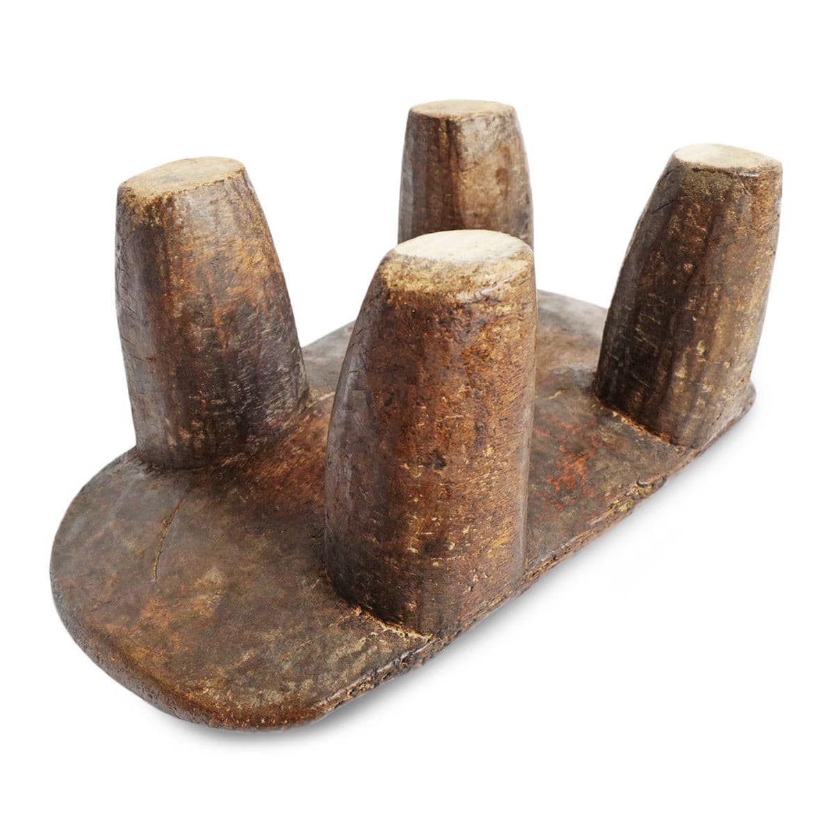 Vintage Lobi Wood Stool - Thumbnail 6