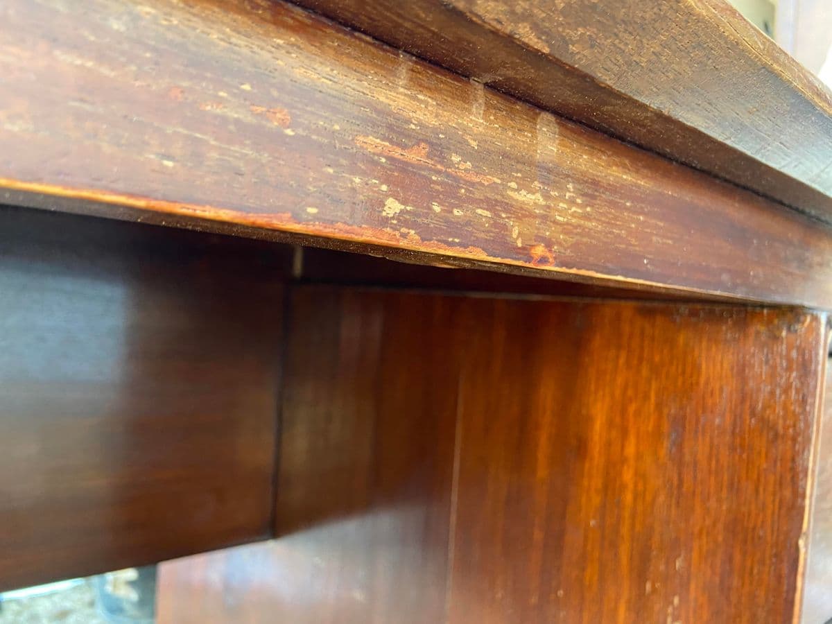 1980s Vintage Modern Teak Wood Desk From the Philippines. - Thumbnail 5