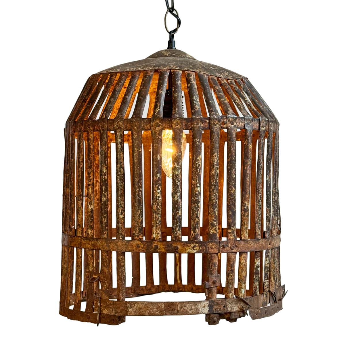 Vintage Iron Cage Pendant Light - Thumbnail 6