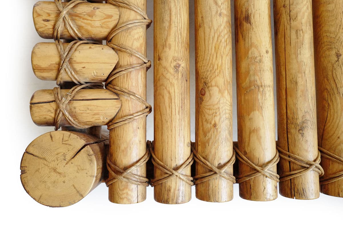 Square Log Raft Coffee Table - Thumbnail 6