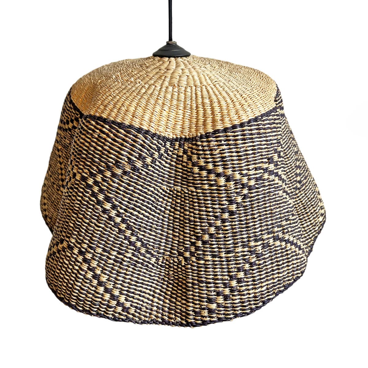 Bolga Wave Basket Light Pendant - Thumbnail 6