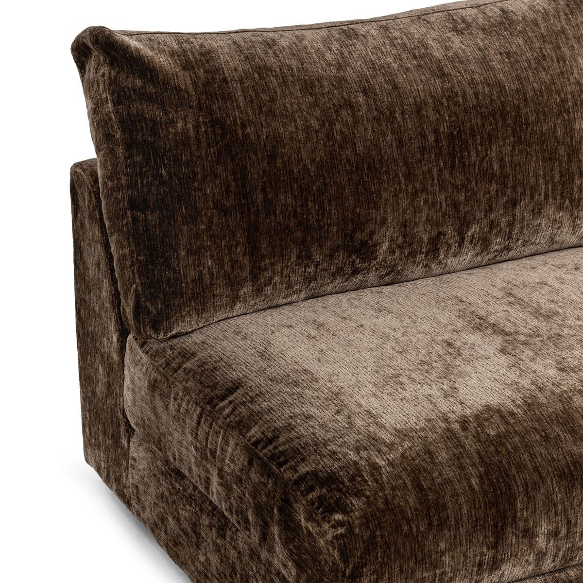 Modern Chenille Armless Chair - Thumbnail 6
