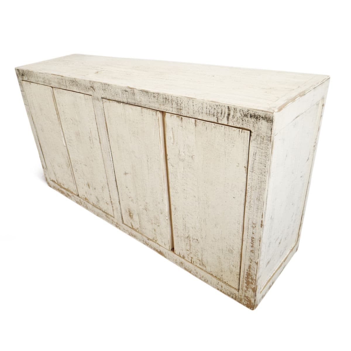 Vintage Aged Juhu White Sideboard - Thumbnail 6