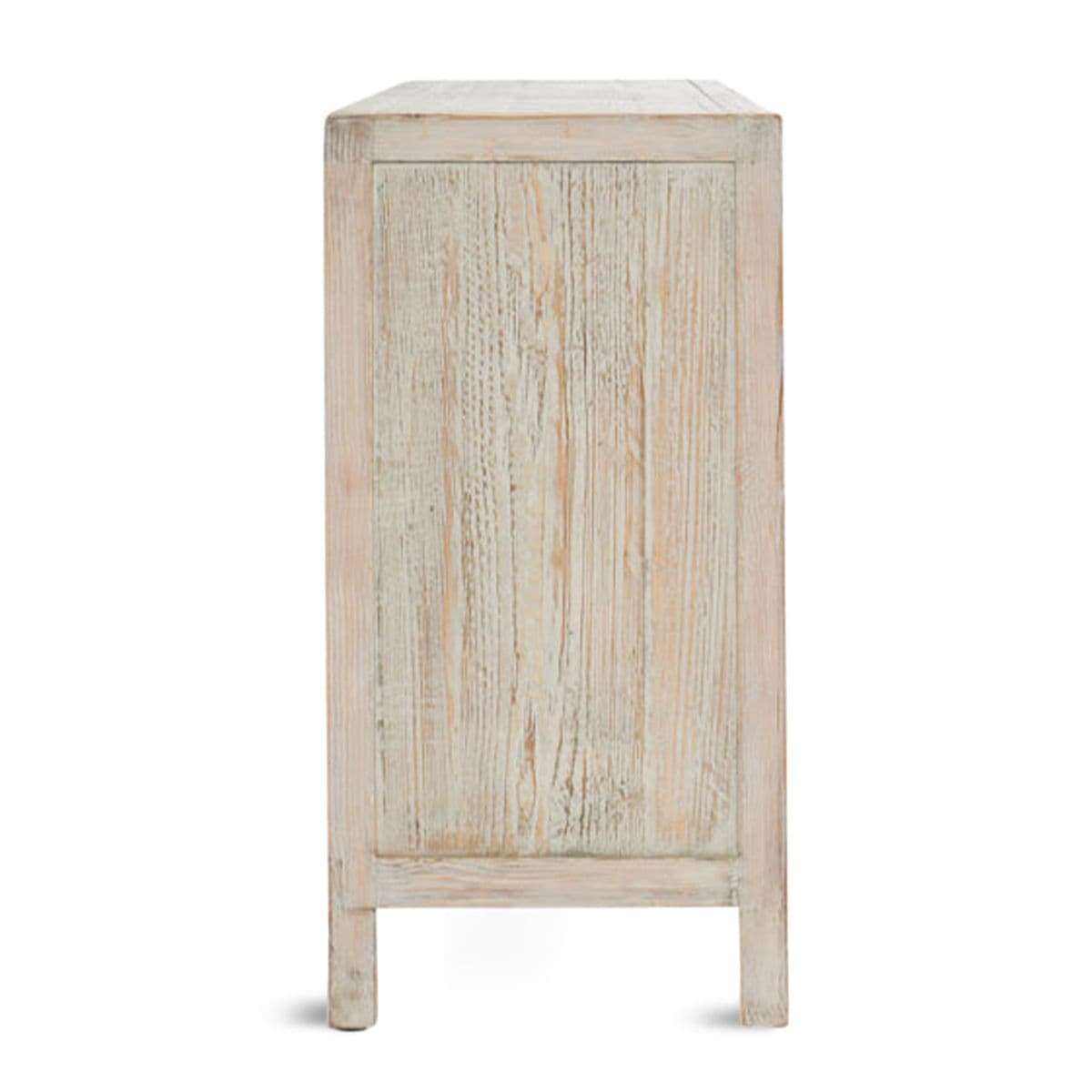 Chevron Washed Wood Sideboard - Thumbnail 6