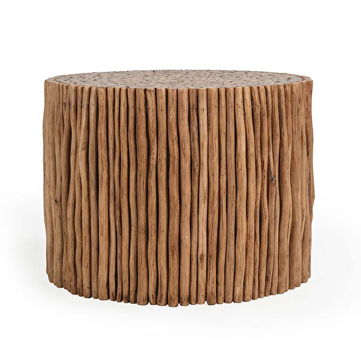 Round Natural Wood Twig Table - Thumbnail 6