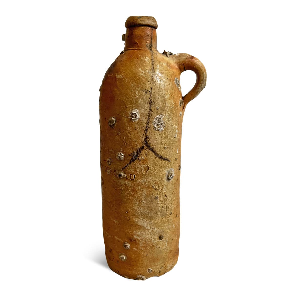 Set of 4 Antique Herzogthum Earthware Bottles - Thumbnail 6