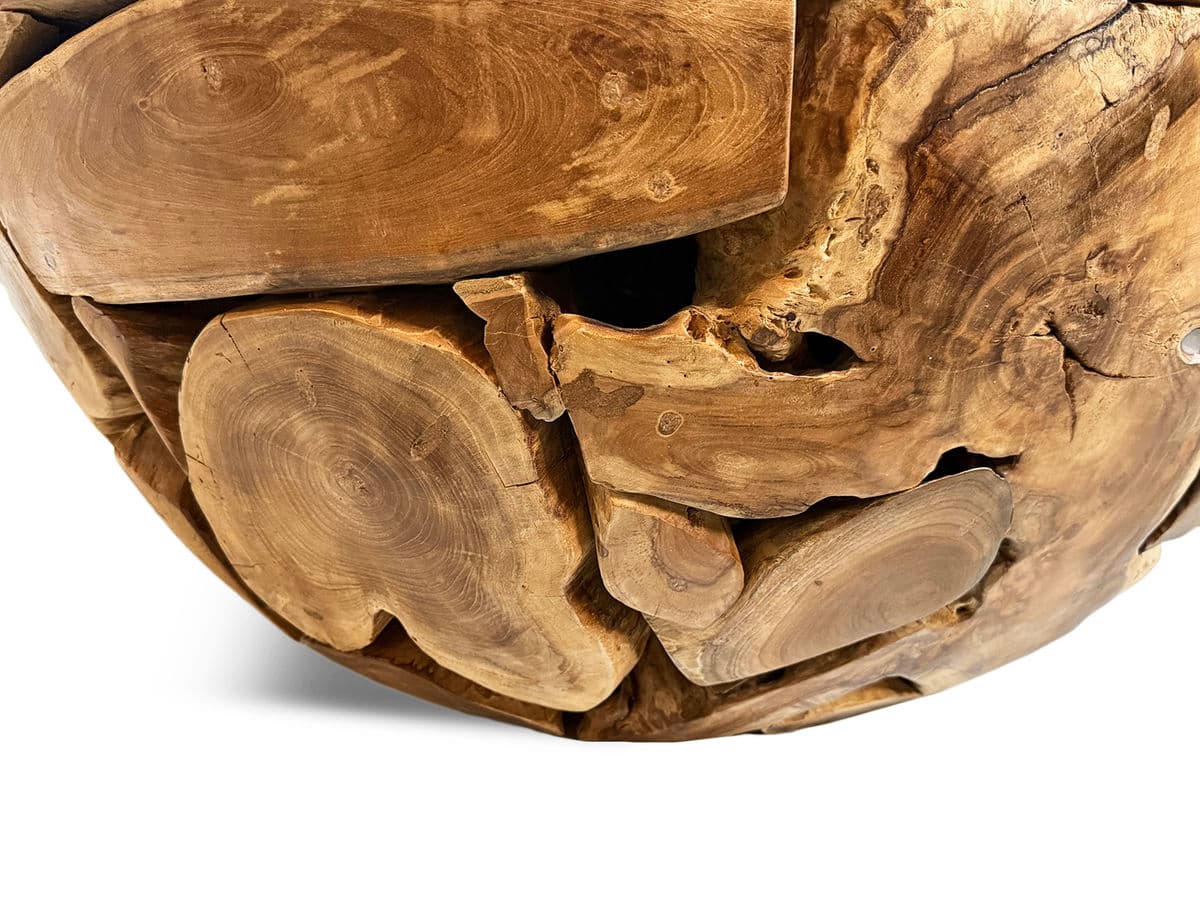 Round Teak Root Coffee Table - Thumbnail 6