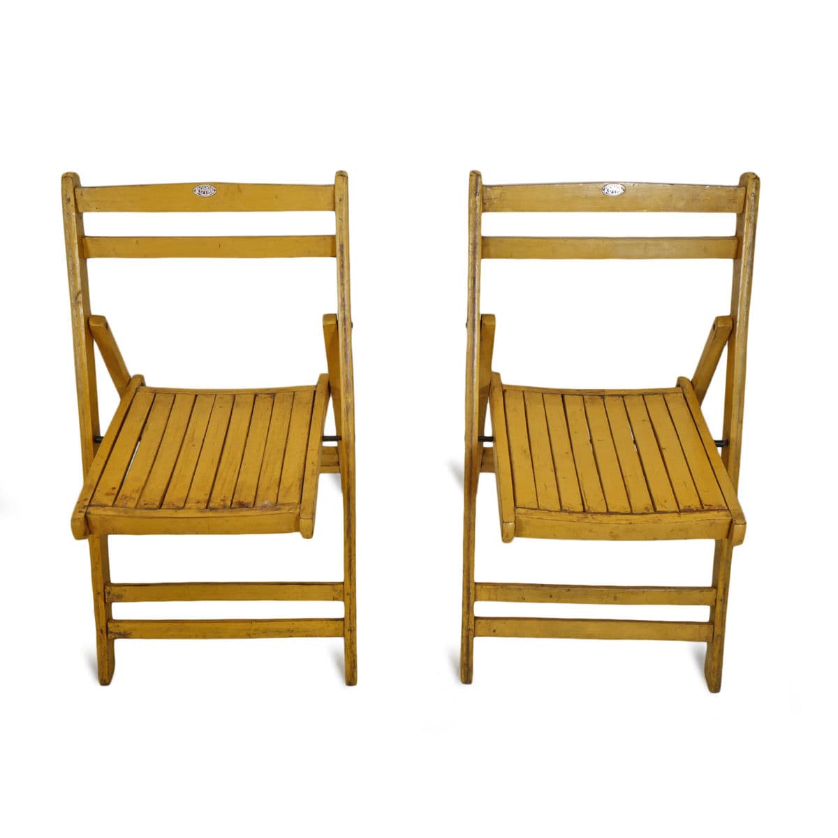 Antique India Yellow Folding Chair - Thumbnail 6