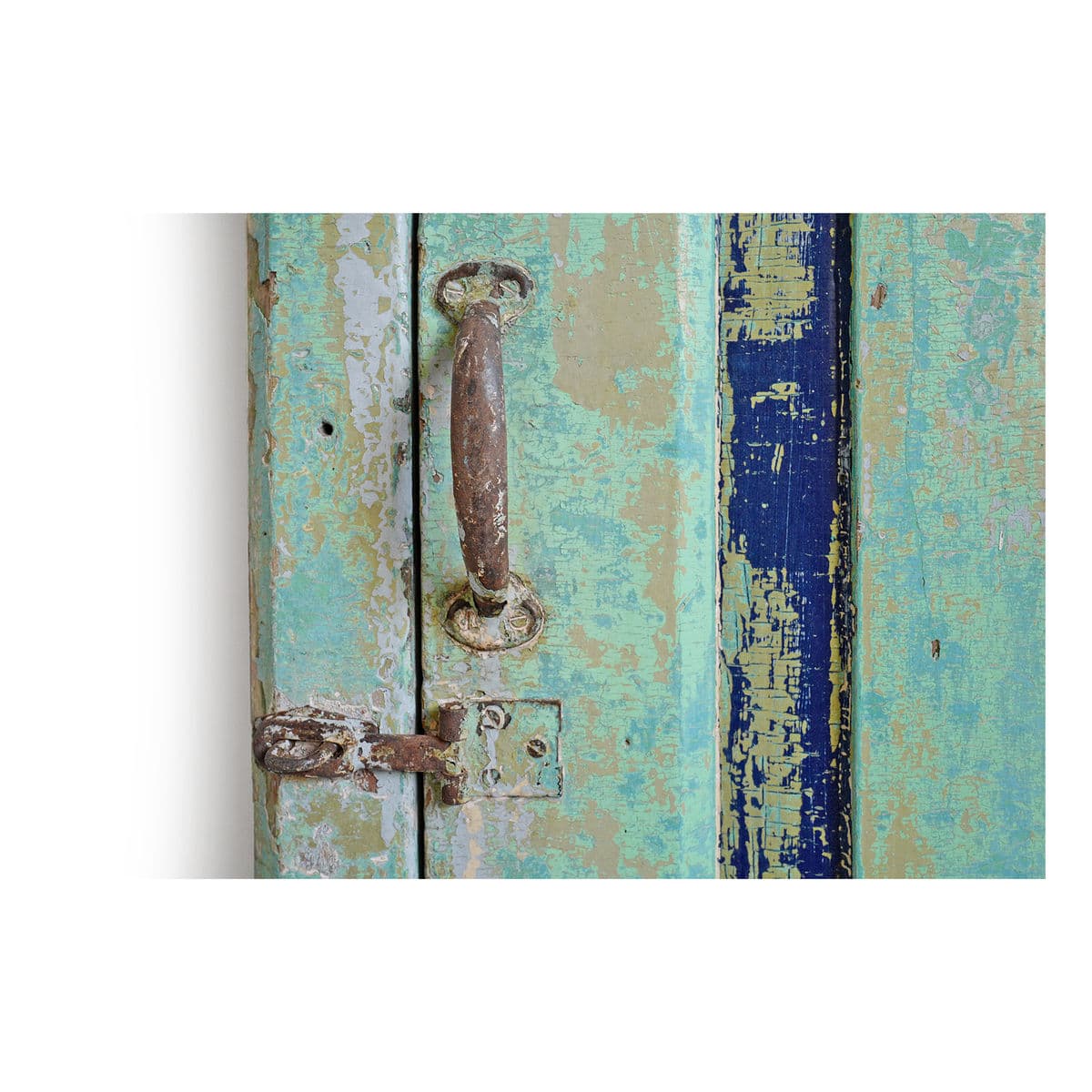 Vintage Wood Shutter Door Mirror - Thumbnail 6