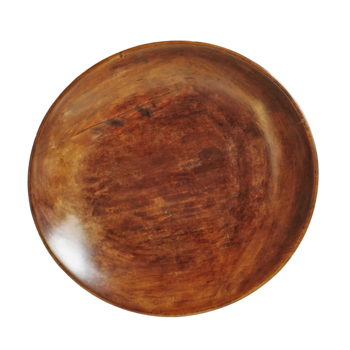 Vintage Naga Wood Pedestal Bowl Plate - Thumbnail 6