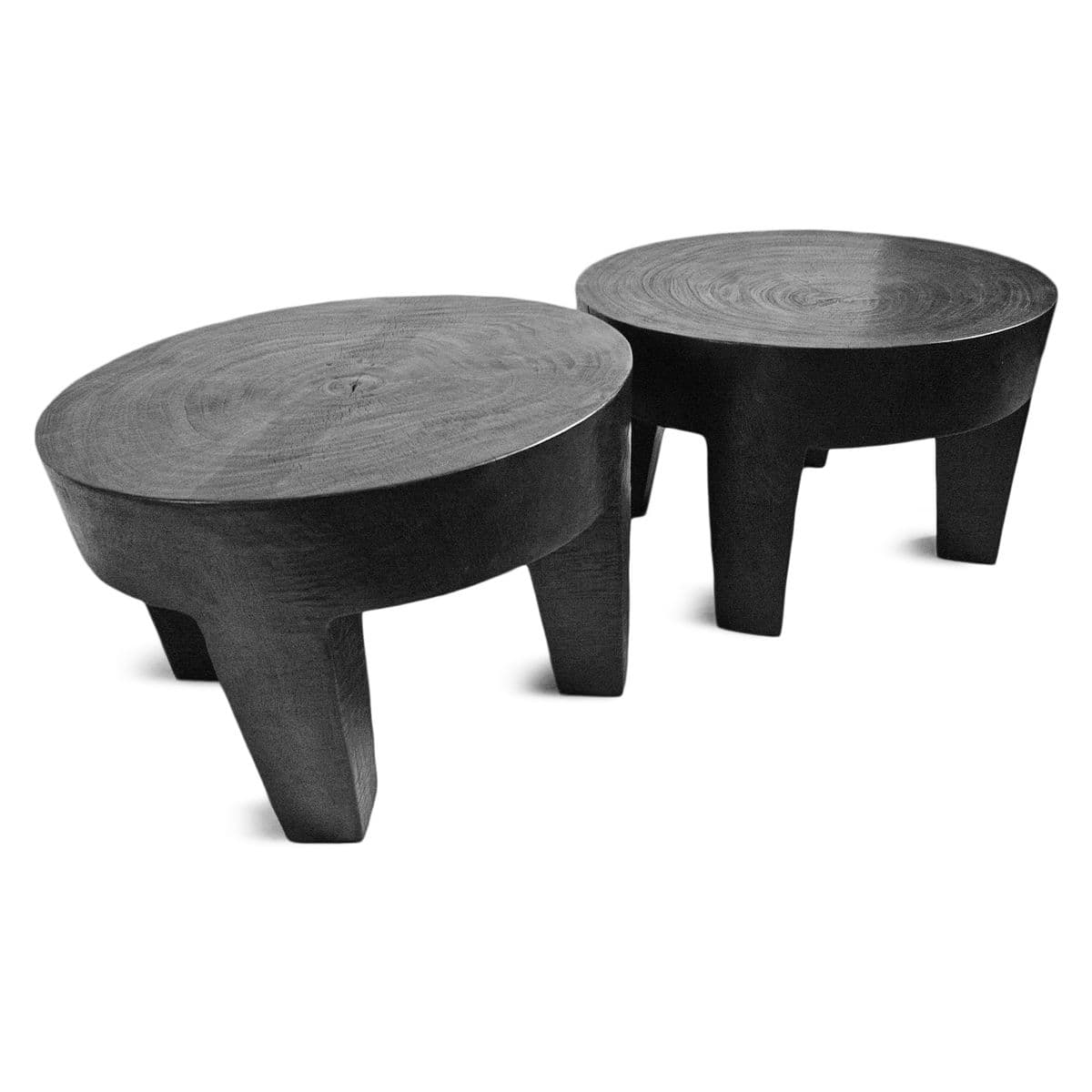 Jetta Ebony Round Low Table - Thumbnail 6