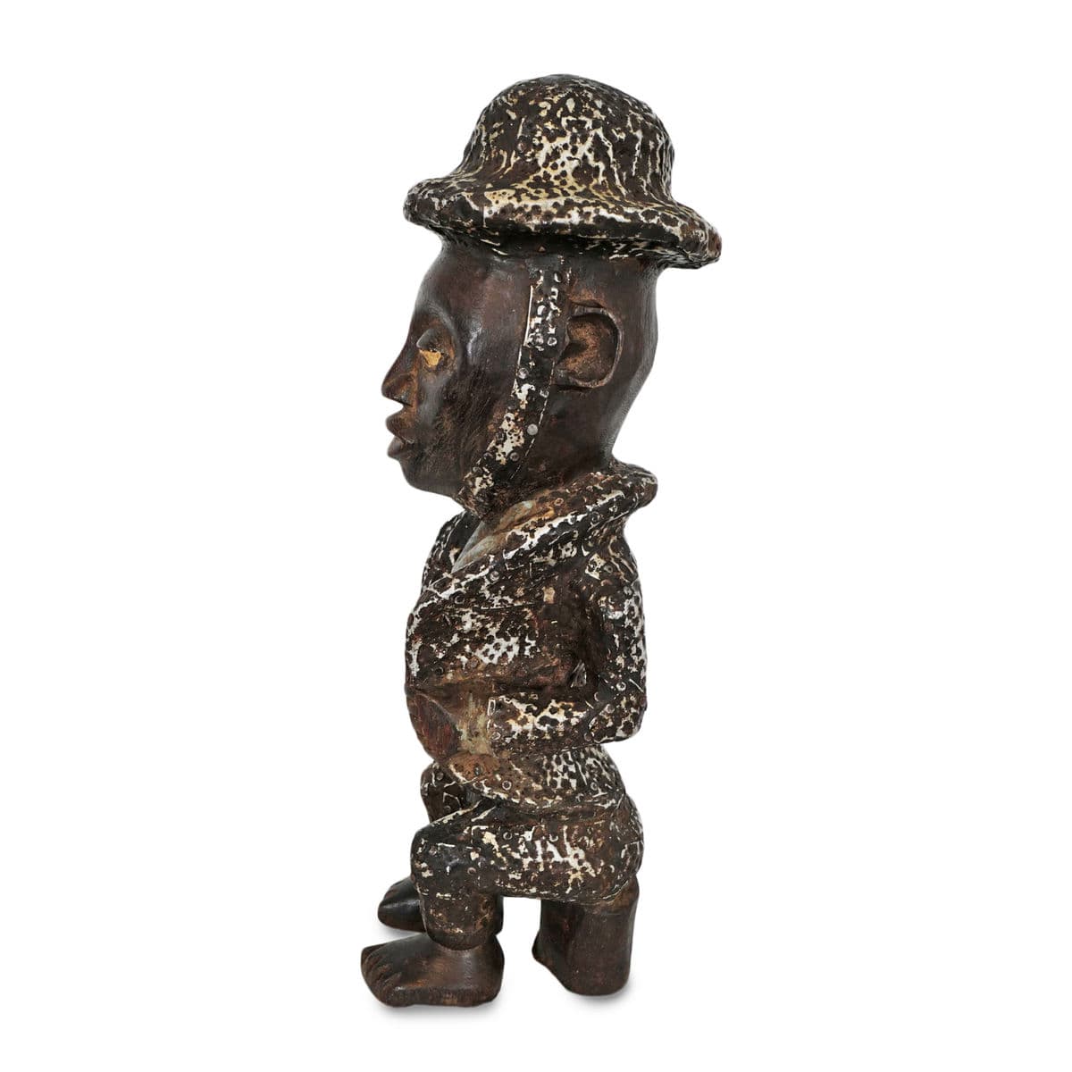 Antique Colonial Ivory Coast Male Figure - Thumbnail 6