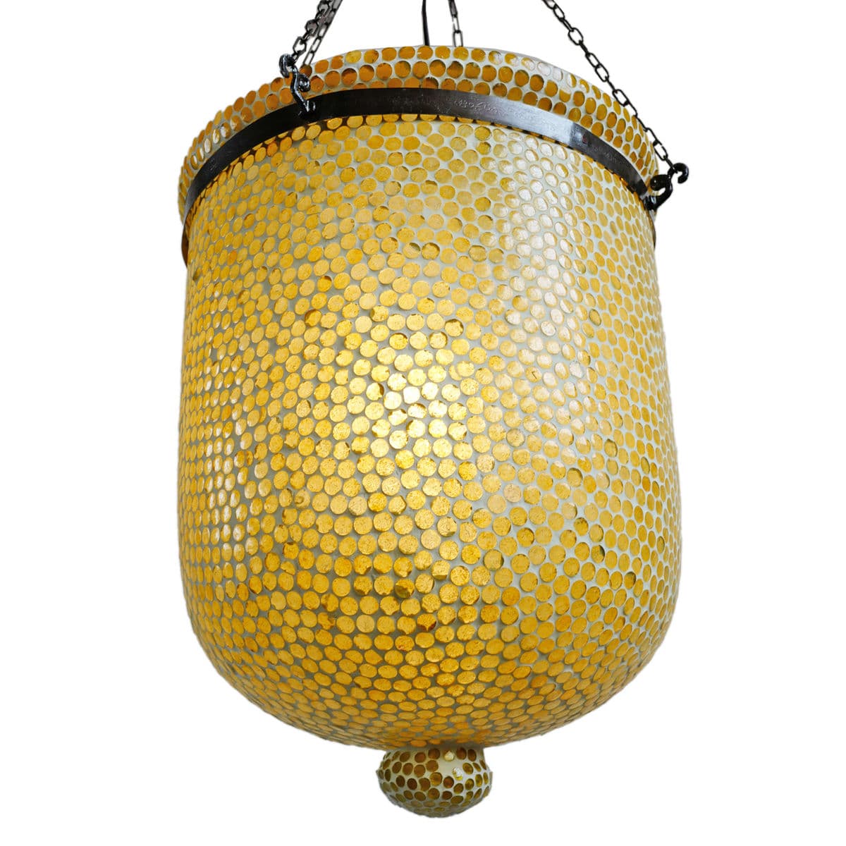 Yellow Mosaic Bucket Pendant Large - Thumbnail 6
