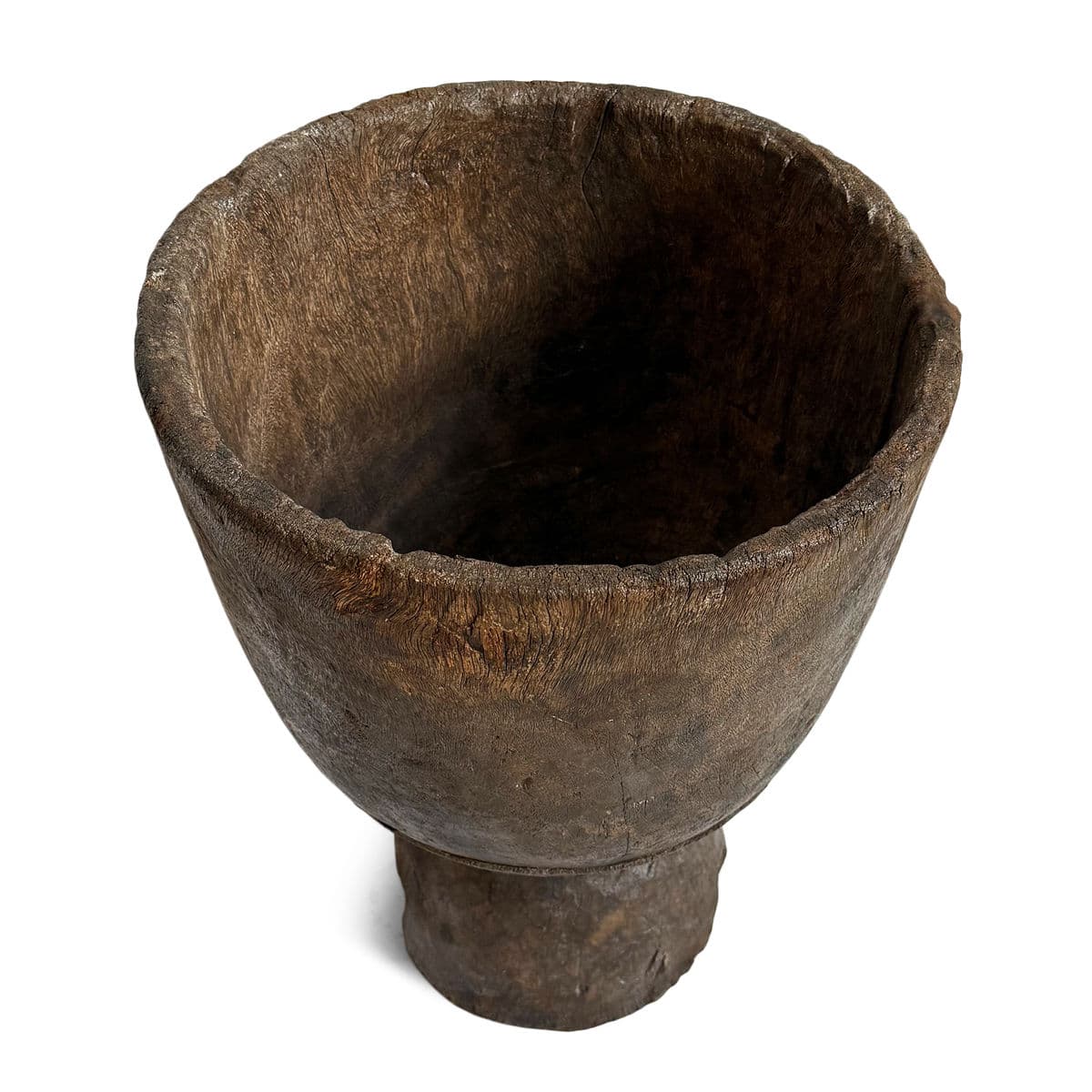 Large Vintage Guinea Wood Pestle Bowl - Thumbnail 6