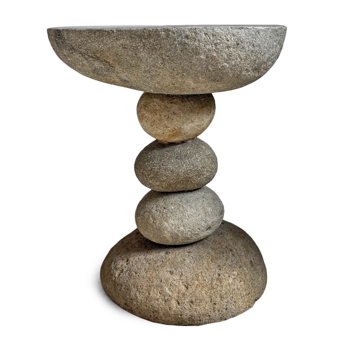 River Rock Stack Side Table Stool - Thumbnail 6